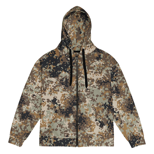 Flecktarn Himalayan Plateau CAMO Unisex Zip Hoodie - 2XS