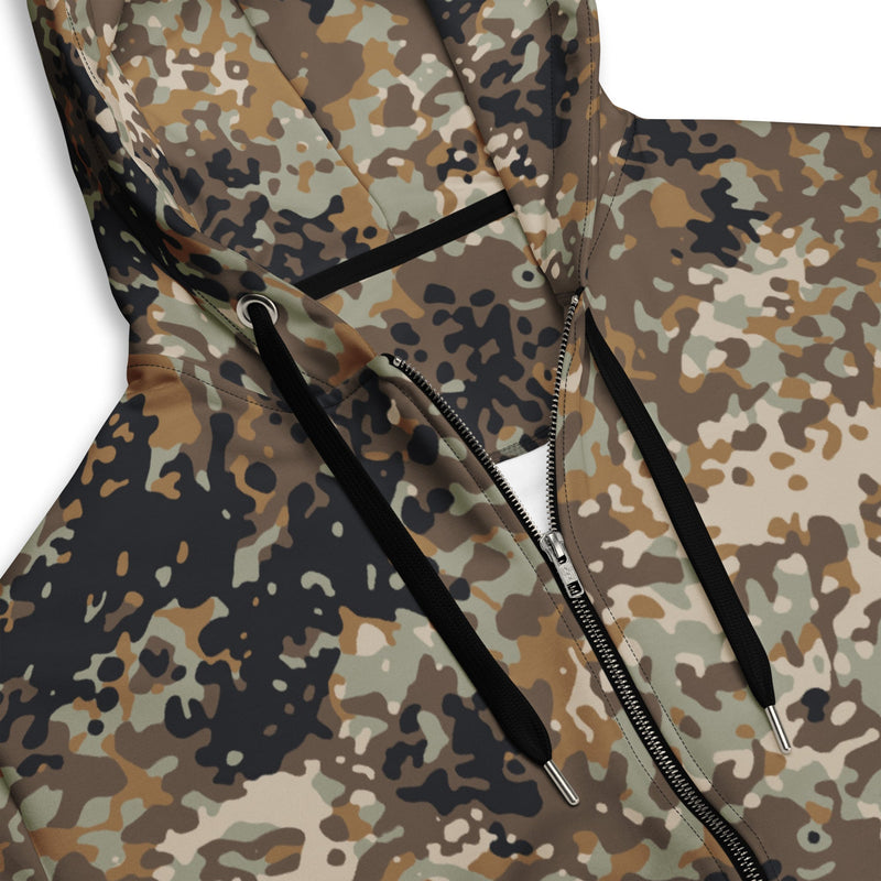 Flecktarn Himalayan Plateau CAMO Unisex Zip Hoodie