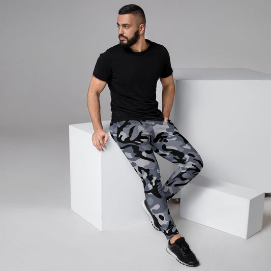 Chinese Marine Blue Oceanic CAMO Men’s Joggers - XS - Mens