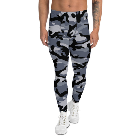 Chinese Marine Blue Oceanic CAMO Men’s Leggings - XS - Mens