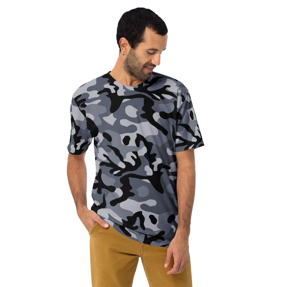 Chinese Marine Blue Oceanic CAMO Men’s T-shirt - Mens T-Shirt