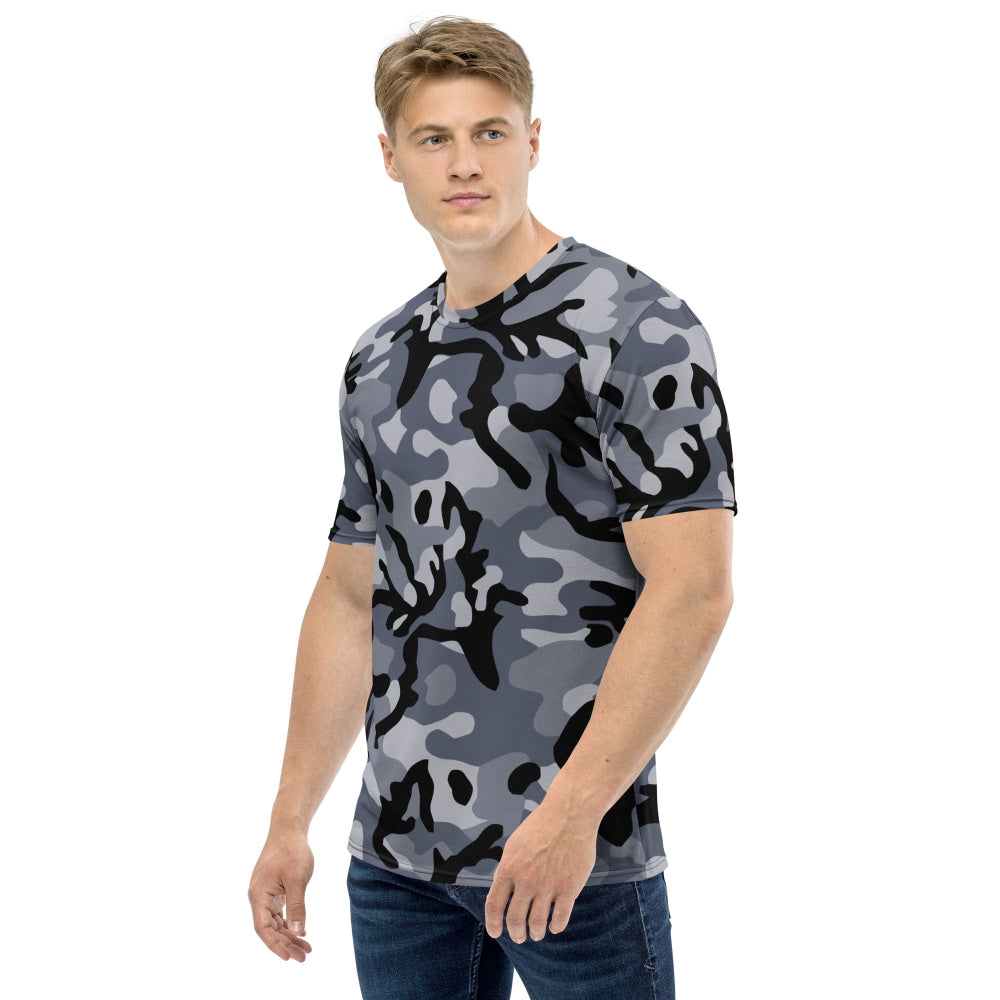 Chinese Marine Blue Oceanic CAMO Men’s T-shirt - Mens T-Shirt