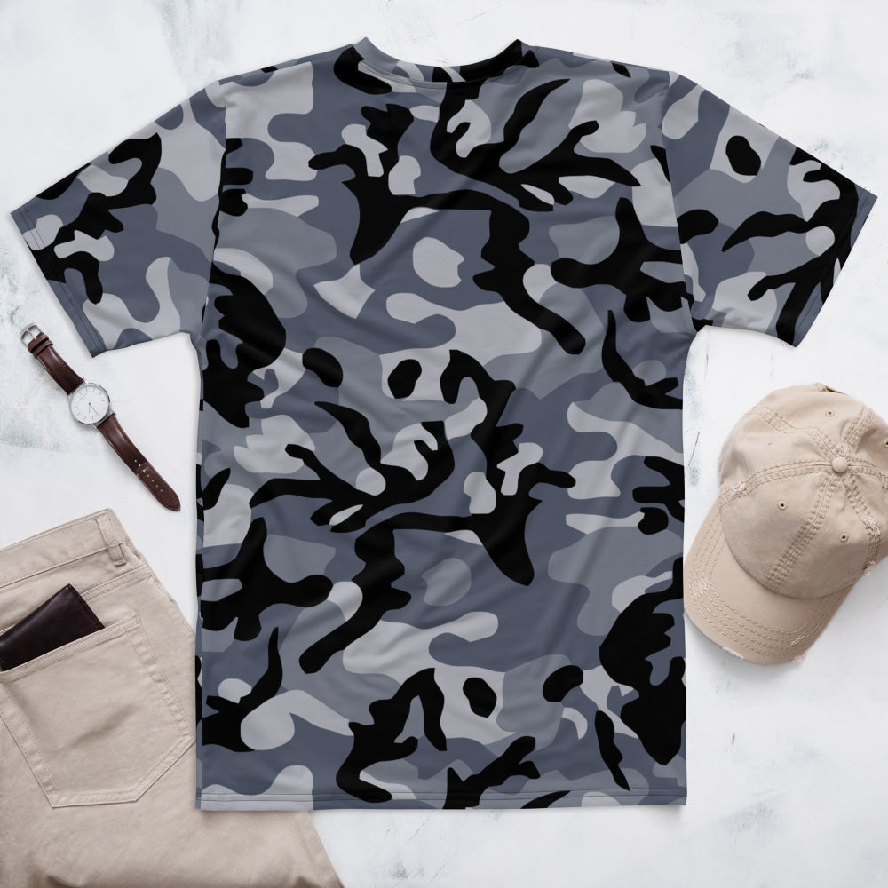 Chinese Marine Blue Oceanic CAMO Men’s T-shirt - Mens T-Shirt