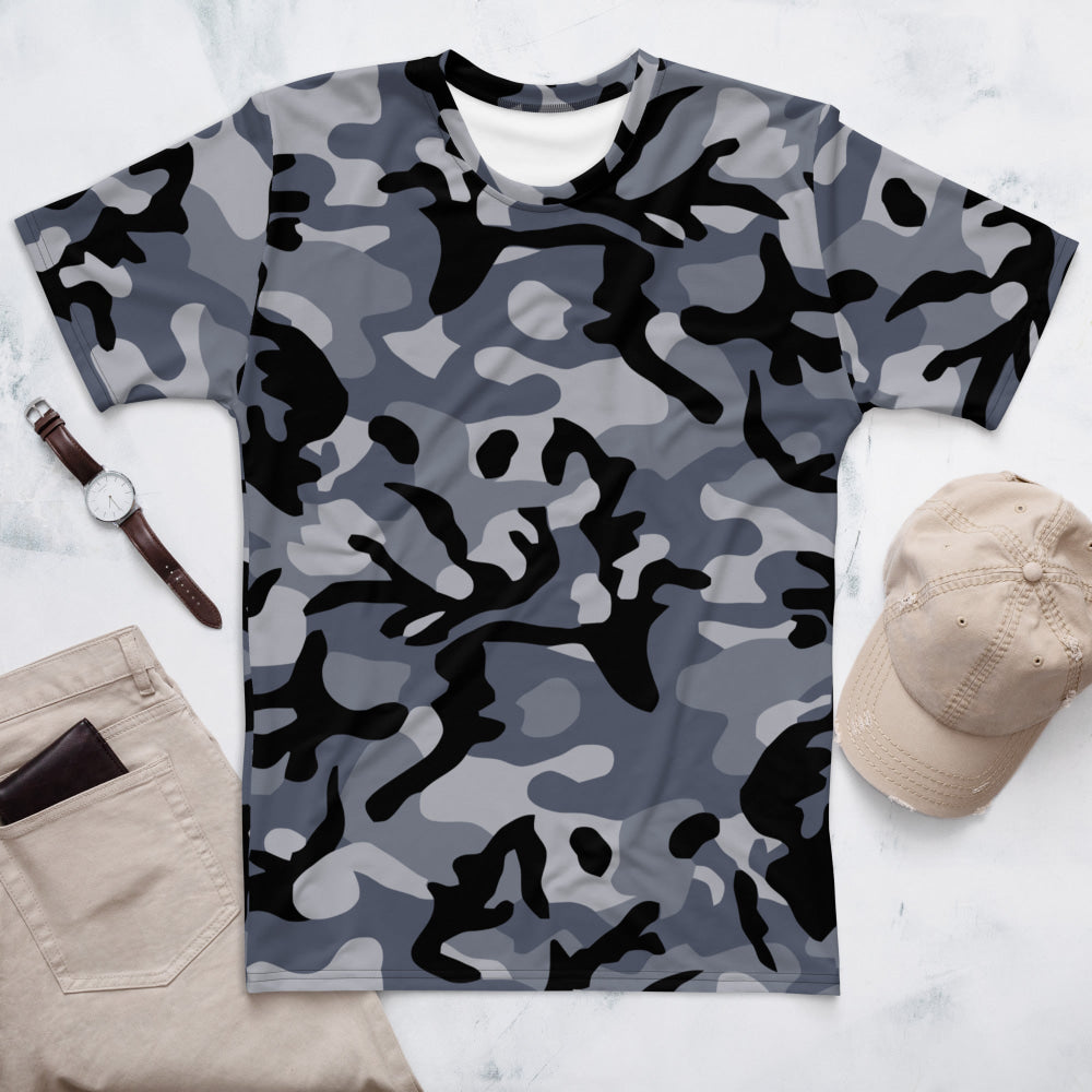 Chinese Marine Blue Oceanic CAMO Men’s T-shirt - XS - Mens T-Shirt