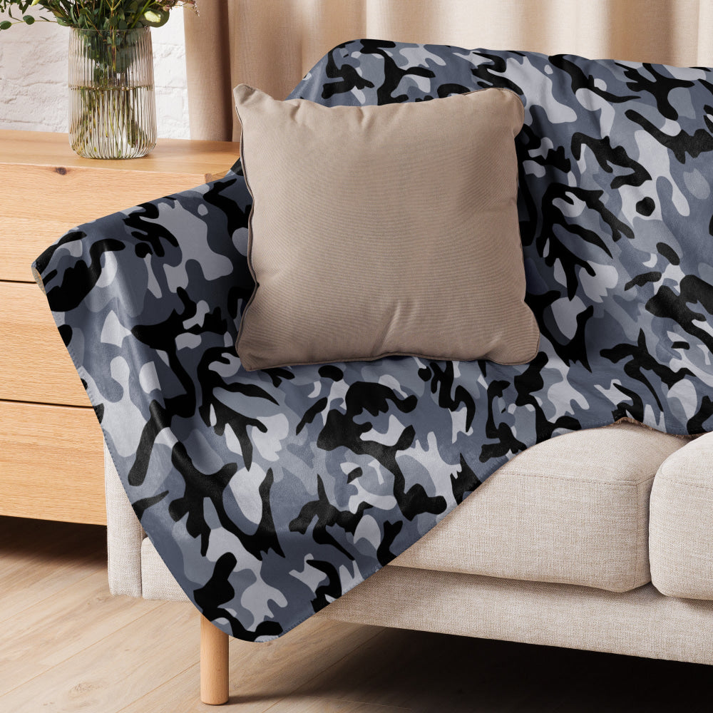 Chinese Marine Blue Oceanic CAMO Sherpa blanket - Blanket