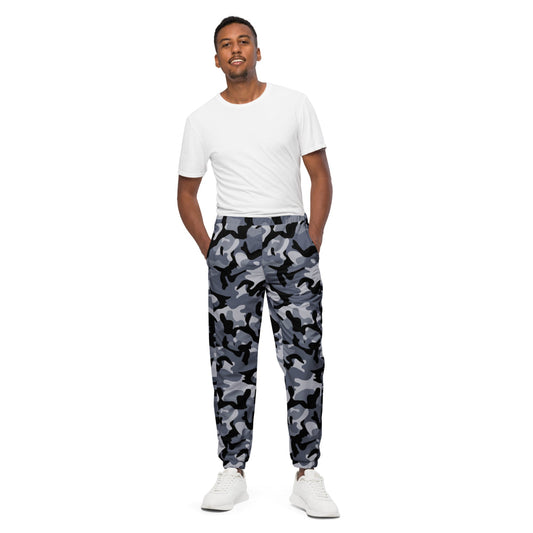 Chinese Marine Blue Oceanic CAMO Unisex track pants - XS - Track Pants