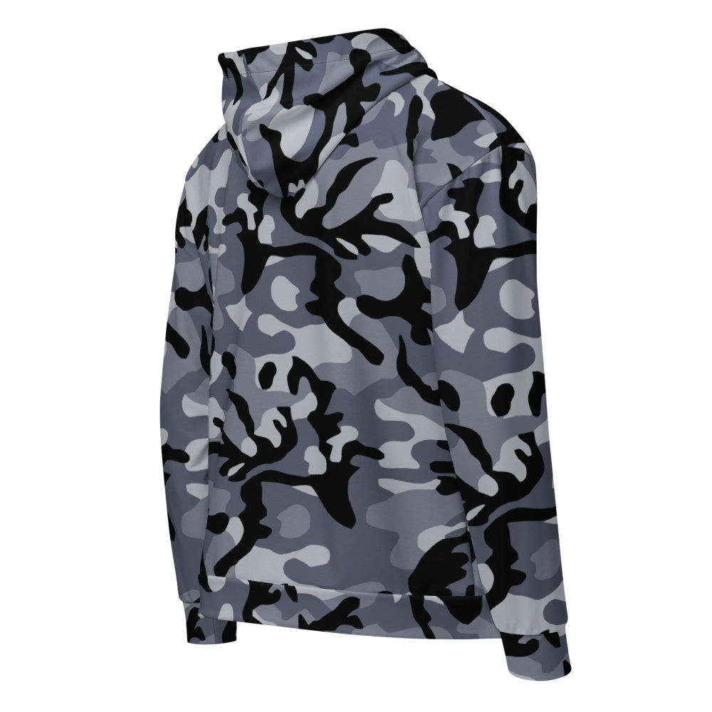 Chinese Marine Blue Oceanic CAMO Unisex zip hoodie - Zip Hoodie