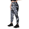 Chinese Marine Blue Oceanic CAMO Women’s Leggings with pockets