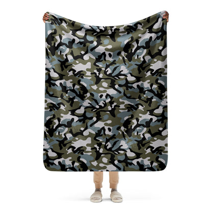 Chinese Marine Oceanic Woodland CAMO Sherpa blanket - 50″×60″ - Blanket