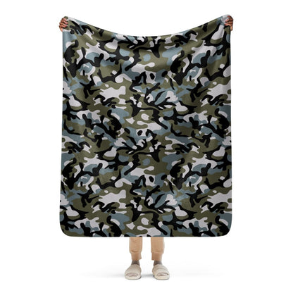 Chinese Marine Oceanic Woodland CAMO Sherpa blanket - 50″×60″