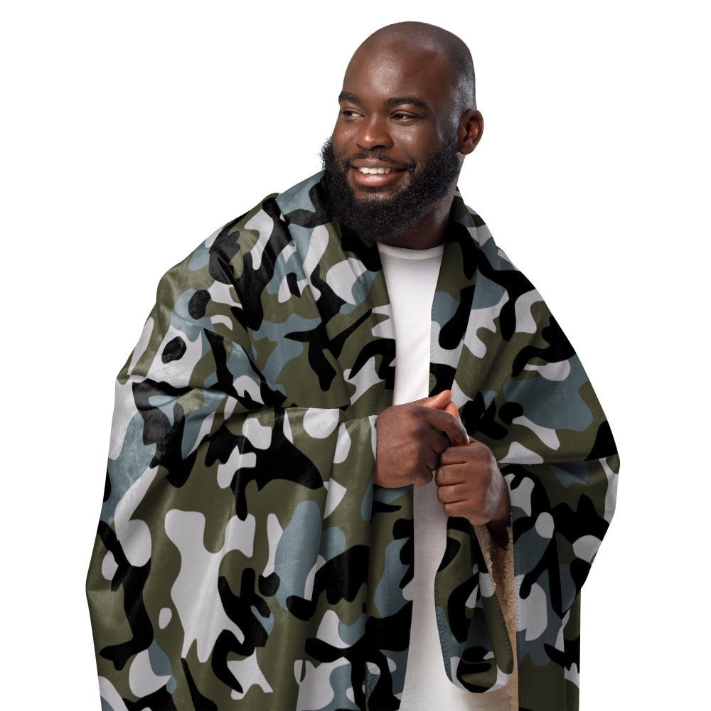 Chinese Marine Oceanic Woodland CAMO Sherpa blanket - Blanket