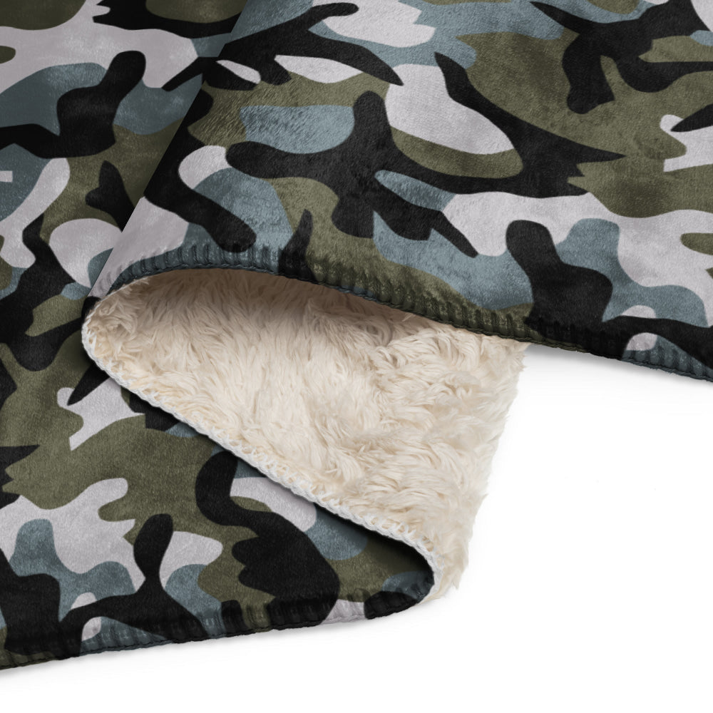 Chinese Marine Oceanic Woodland CAMO Sherpa blanket - Blanket