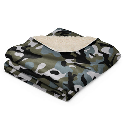 Chinese Marine Oceanic Woodland CAMO Sherpa blanket - Blanket