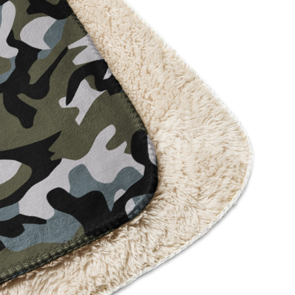 Chinese Marine Oceanic Woodland CAMO Sherpa blanket - Blanket