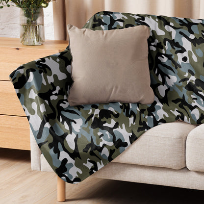 Chinese Marine Oceanic Woodland CAMO Sherpa blanket - Blanket