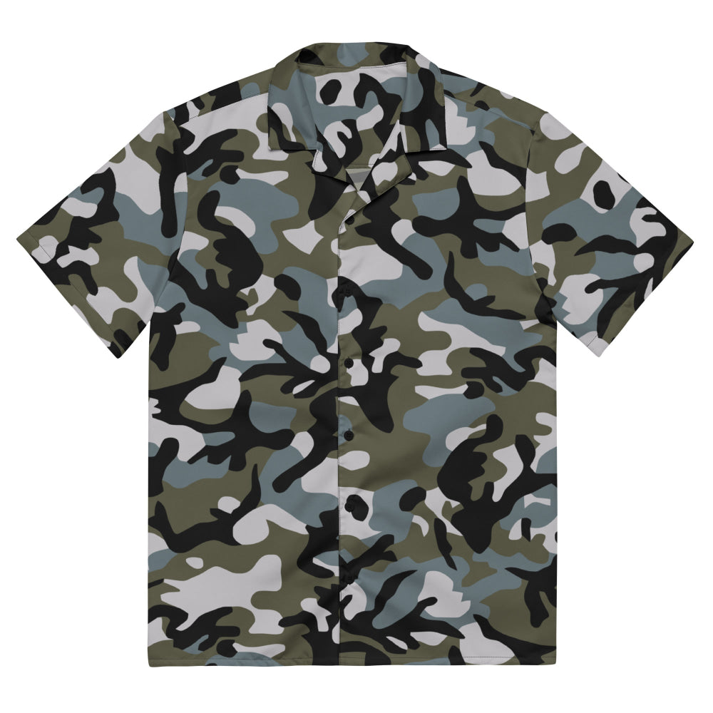 Chinese Marine Oceanic Woodland CAMO Unisex button shirt - 2XS - Button Shirt