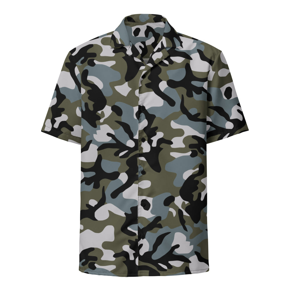 Chinese Marine Oceanic Woodland CAMO Unisex button shirt - Button Shirt