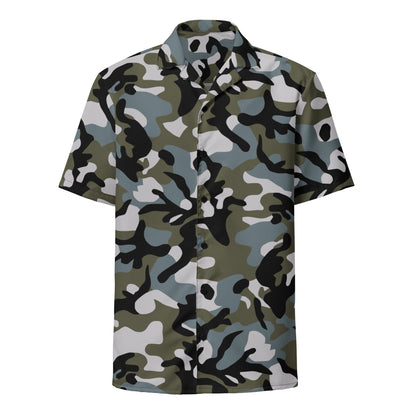 Chinese Marine Oceanic Woodland CAMO Unisex button shirt - Button Shirt