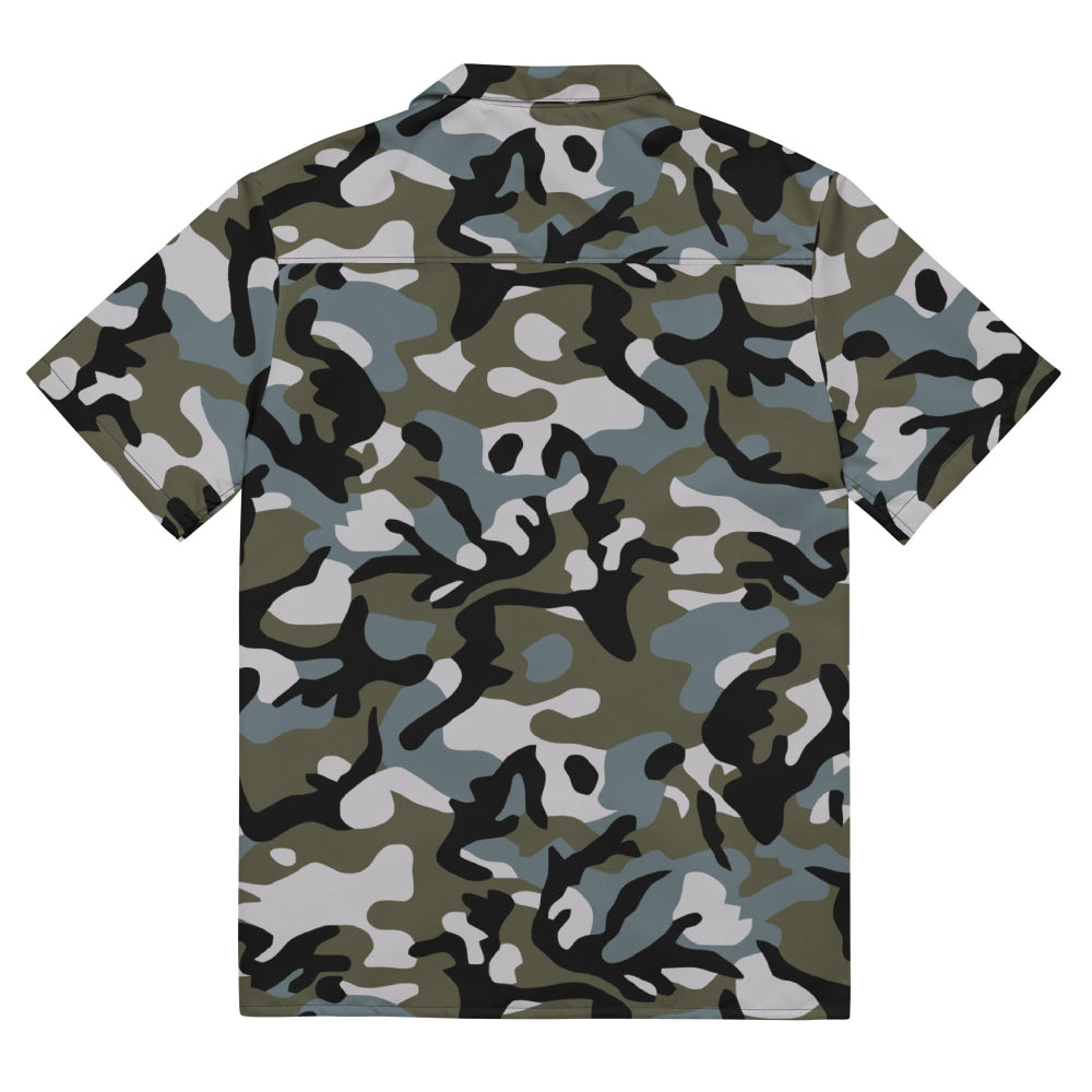 Chinese Marine Oceanic Woodland CAMO Unisex button shirt - Button Shirt