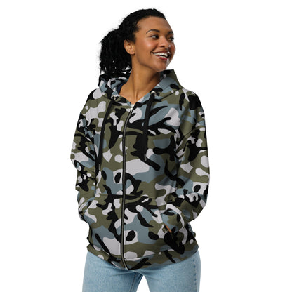 Chinese Marine Oceanic Woodland CAMO Unisex zip hoodie - Zip Hoodie