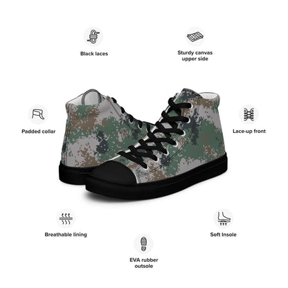 Chinese PLA Type 07 Universal CAMO Men’s high top canvas shoes
