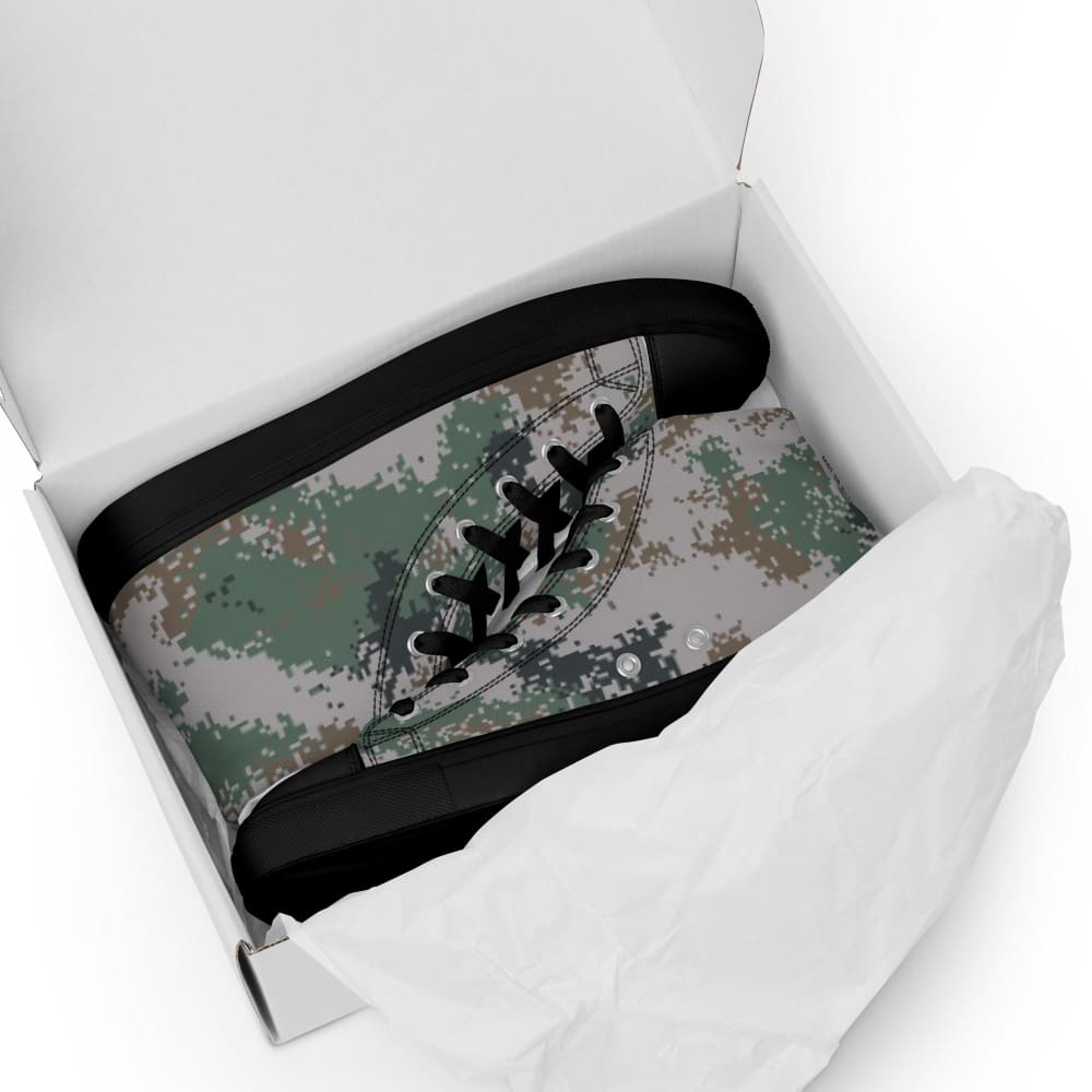 Chinese PLA Type 07 Universal CAMO Men’s high top canvas shoes