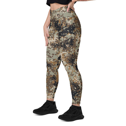 Chinese Plateau Tibet-tarn Highland CAMO Leggings with pockets - Womens With Pockets