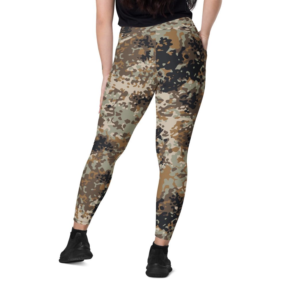 Chinese Plateau Tibet-tarn Highland CAMO Leggings with pockets - Womens With Pockets