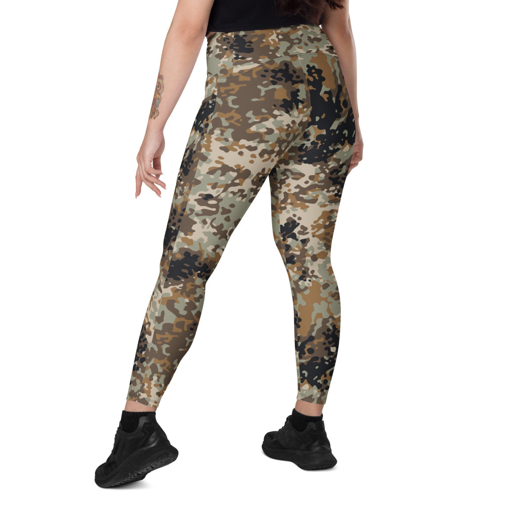 Chinese Plateau Tibet-tarn Highland CAMO Leggings with pockets - Womens With Pockets