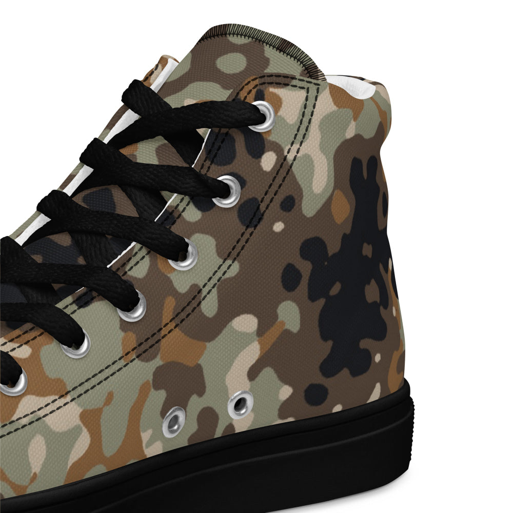 Chinese Plateau Tibet-tarn Highland CAMO Men’s high top canvas shoes - Mens High Top Canvas Shoes