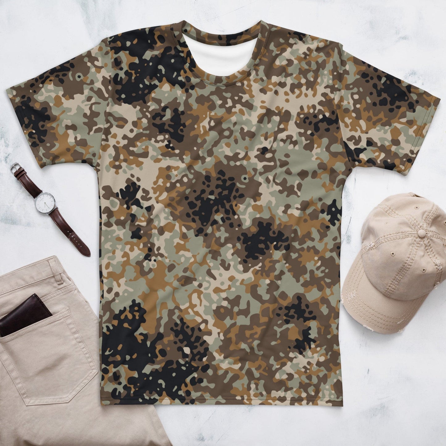 Chinese Plateau Tibet-tarn Highland CAMO Men’s T-shirt - XS - Mens T-Shirt