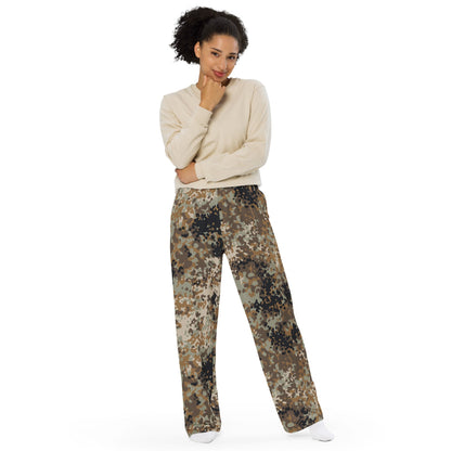 Chinese Plateau Tibet-tarn Highland CAMO unisex wide-leg pants - Unisex Wide-Leg Pants