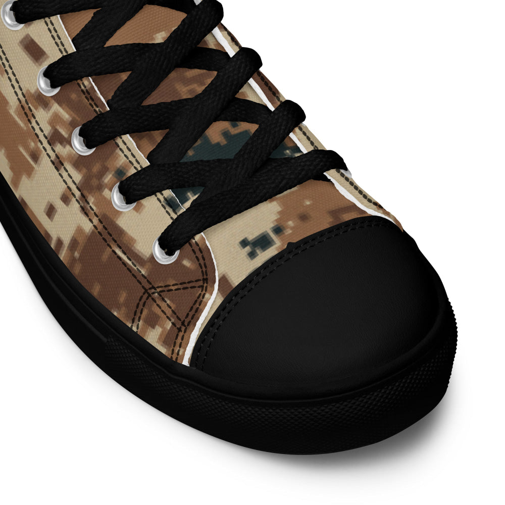 Chinese Type 07 Arid CAMO Men’s high top canvas shoes - Mens High Top Canvas Shoes