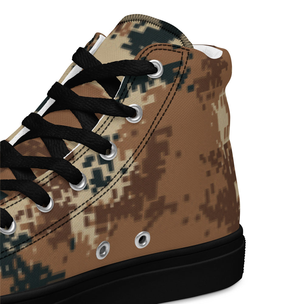 Chinese Type 07 Arid CAMO Men’s high top canvas shoes - Mens High Top Canvas Shoes