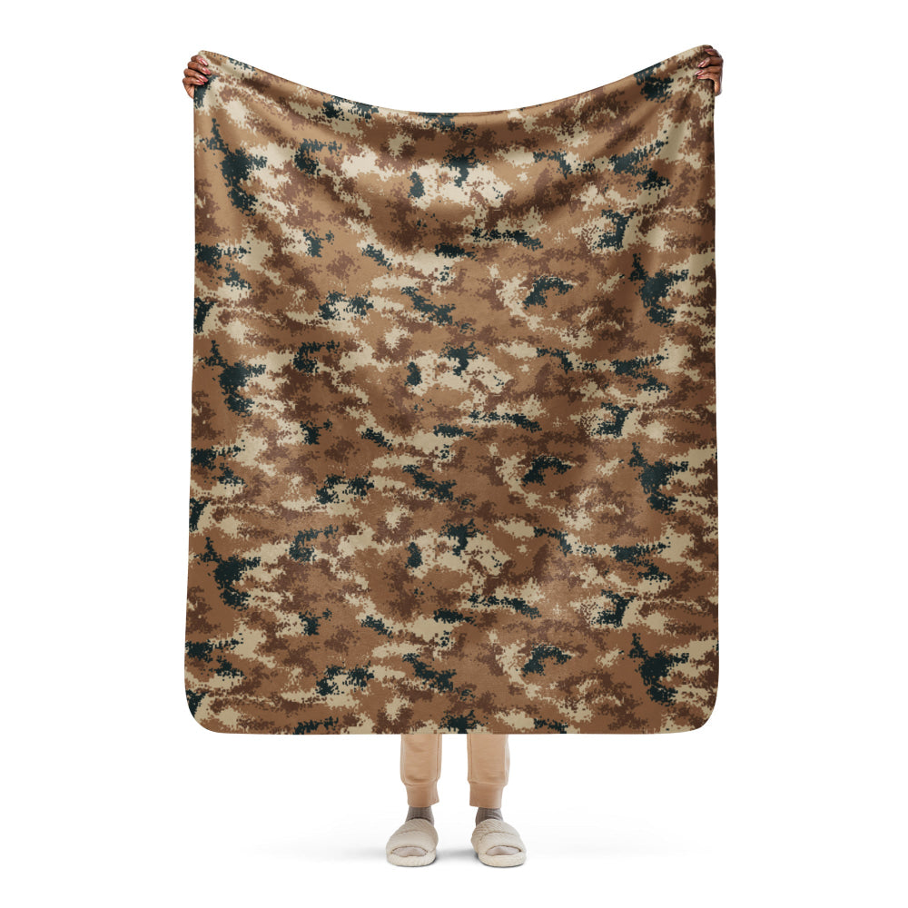 Chinese Type 07 Arid CAMO Sherpa blanket - 50″×60″ - Blanket