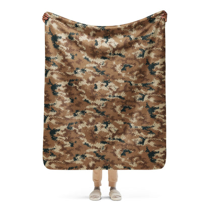 Chinese Type 07 Arid CAMO Sherpa blanket - 50″×60″ - Blanket