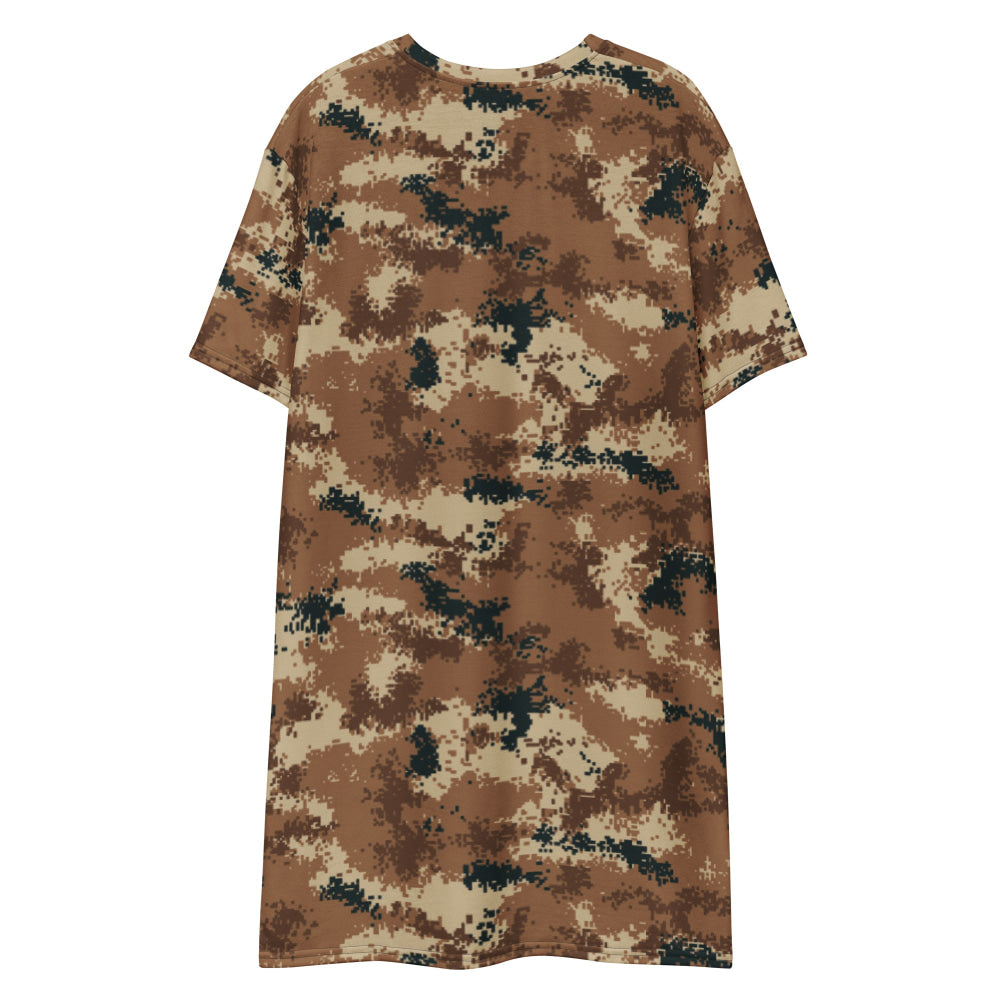 Chinese Type 07 Arid CAMO T-shirt dress - Womens T-Shirt Dress