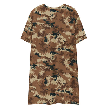 Chinese Type 07 Arid CAMO T-shirt dress - Womens T-Shirt Dress