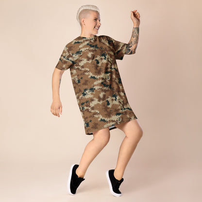 Chinese Type 07 Arid CAMO T-shirt dress - Womens T-Shirt Dress