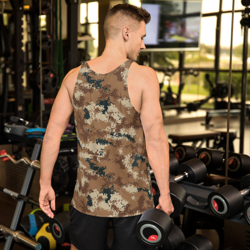 Chinese Type 07 Arid CAMO Unisex Tank Top