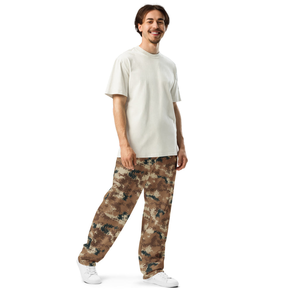 Chinese Type 07 Arid CAMO Wide-leg joggers - Unisex Joggers