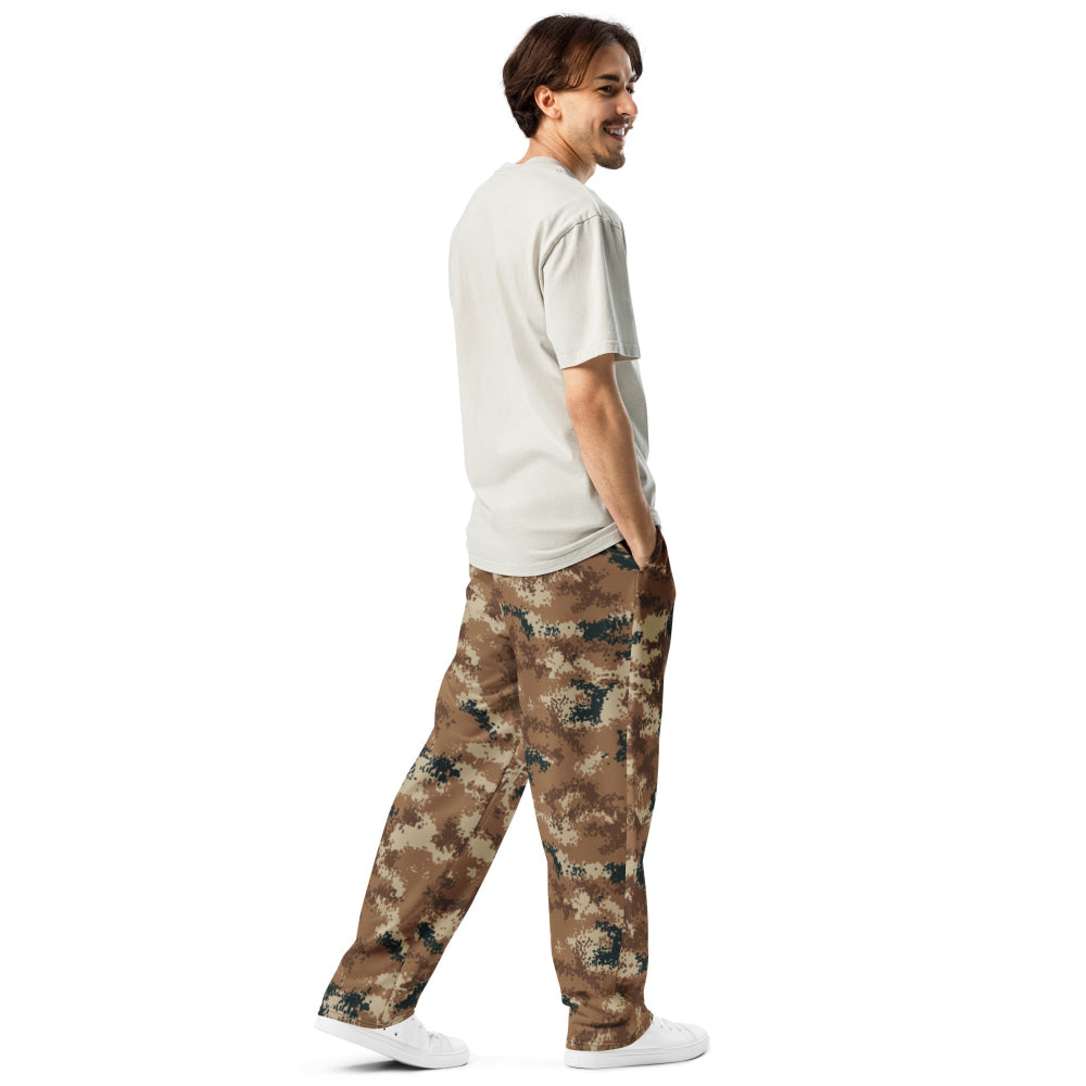 Chinese Type 07 Arid CAMO Wide-leg joggers - Unisex Joggers