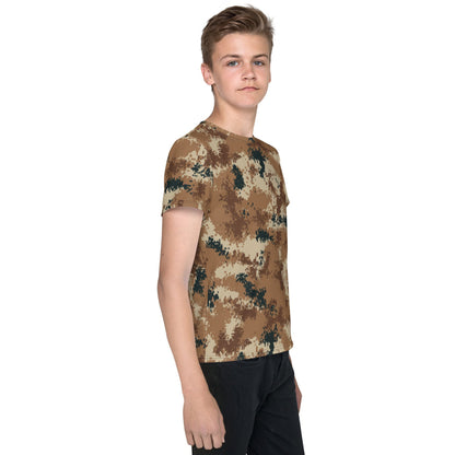 Chinese Type 07 Arid CAMO Youth crew neck t-shirt - Crew Neck T-shirt