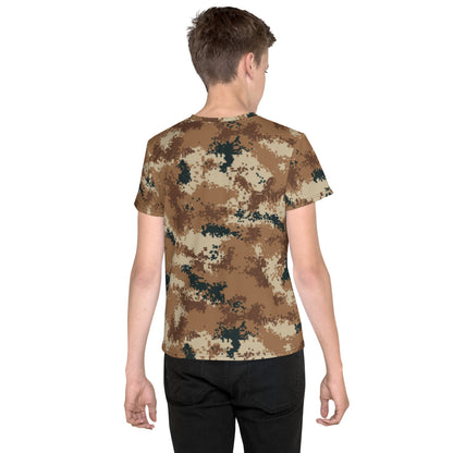 Chinese Type 07 Arid CAMO Youth crew neck t-shirt - Crew Neck T-shirt