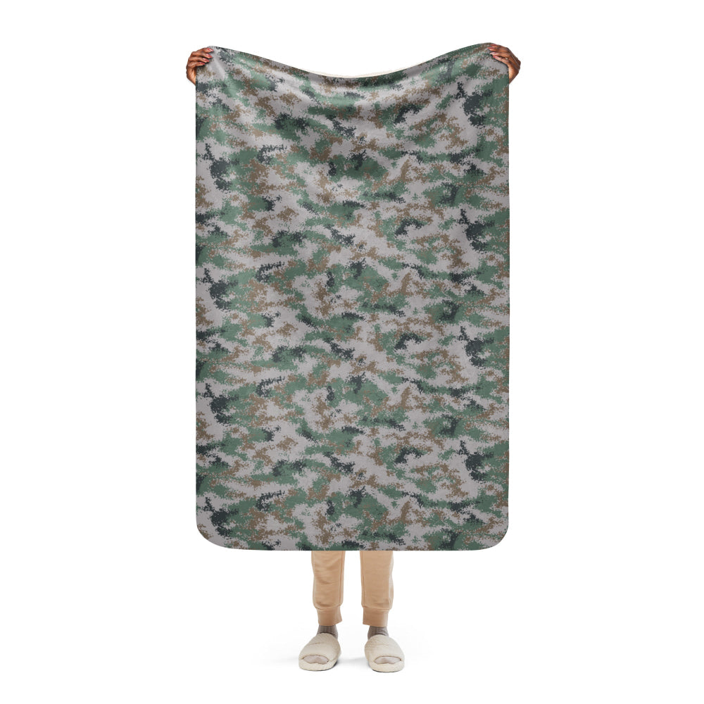 Chinese Type 07 Universal CAMO Sherpa blanket - 37″×57″ - Blanket