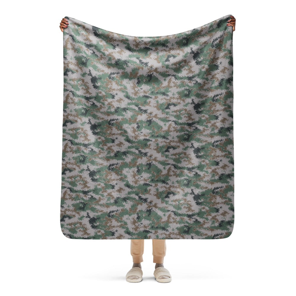 Chinese Type 07 Universal CAMO Sherpa blanket - 50″×60″ - Blanket