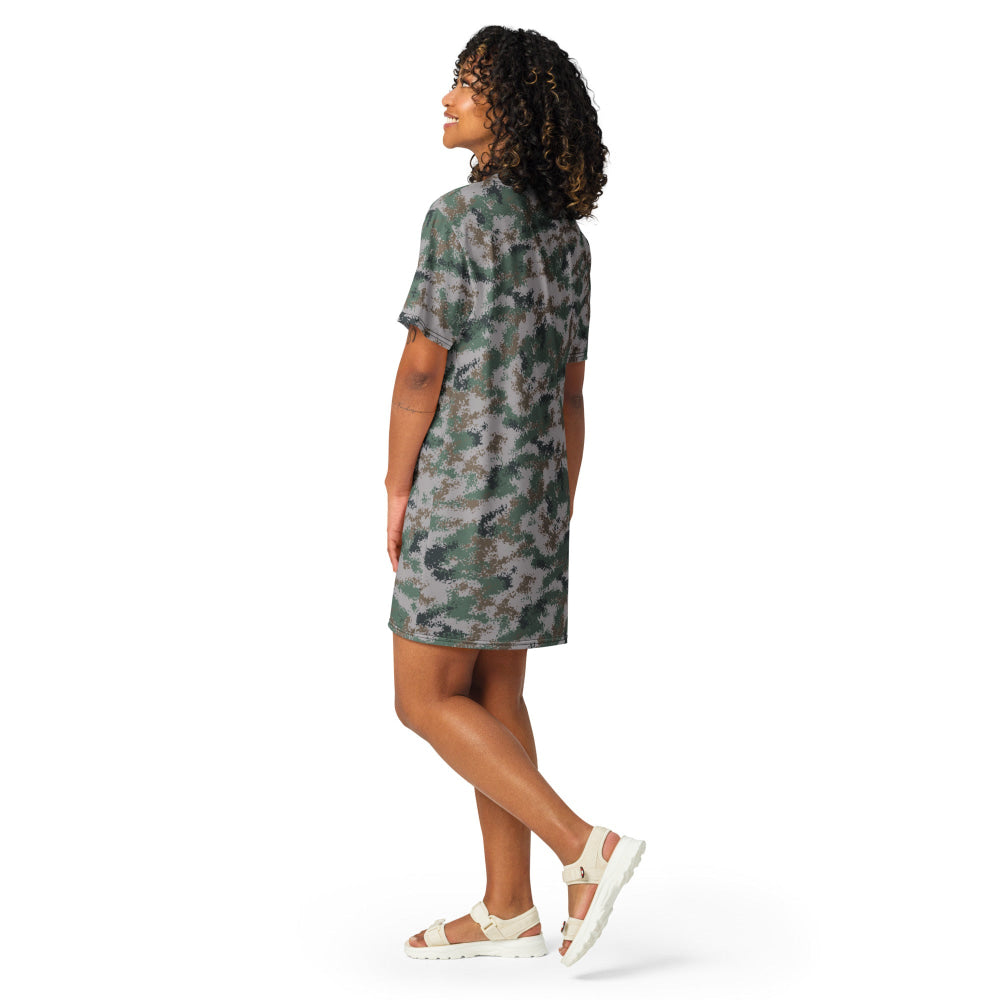 Chinese Type 07 Universal CAMO T-shirt dress - Womens T-Shirt Dress