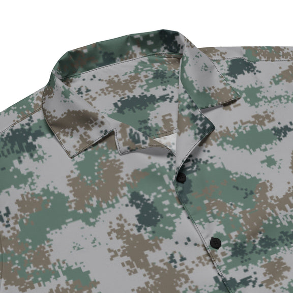 Chinese Type 07 Universal CAMO Unisex button shirt - Button Shirts