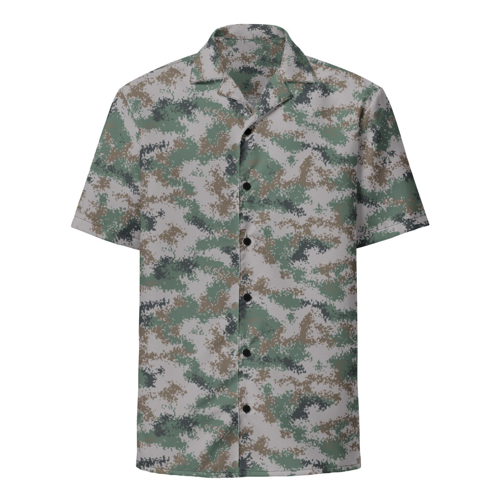 Chinese Type 07 Universal CAMO Unisex button shirt - Button Shirt