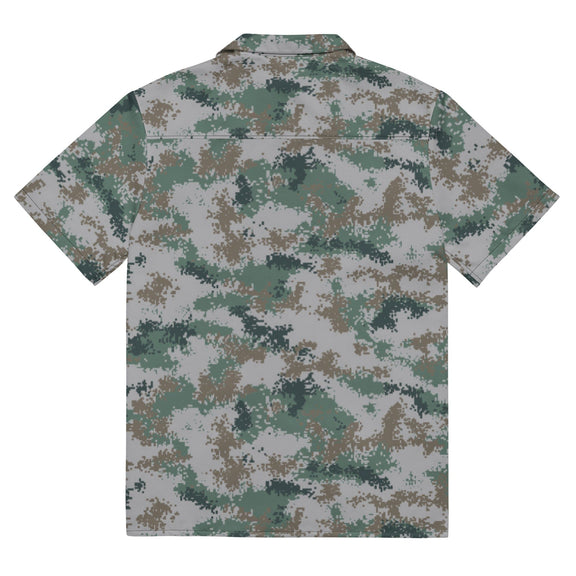 Chinese Type 07 Universal CAMO Unisex button shirt - Button Shirts